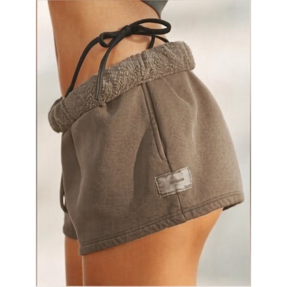 Joah Brown The Classic Sweat Short Gray Brown French Terry XS/S - Picture 4 of 8